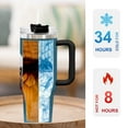 thumbnail image 5 of Atom Ant-theme Insulated Stainless Steel Tumbler with Handle Gifts For Family Friends Fans and Straw Fits in Standard Cup Holder 40 OZ, 5 of 6