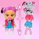 thumbnail image 4 of Mono azul con capucha Dressy Dotty 12 de Doll Cry Babies Cry Babies IGA1033, 4 of 8