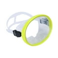 thumbnail image 2 of Máscara de buceo de lente única máscara de snorkel sin empañamiento para adultos gafas de natación para spear snorkeling scuba Amarillo, 2 of 8