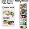 thumbnail image 2 of LazySpin Over The Doors Pantry Organizers and Storage, 8 Tier Metal Pantry Doors Organizer Rack for Kitchen, Black, 2 of 7