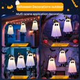 thumbnail image 5 of Fantasmas Colgantes de Halloween, Decoraciones de Halloween para Exteriores con Sombrero de para Patio, Jardín., 5 of 5