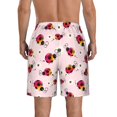 thumbnail image 3 of KLL Ladybugs And Flower Men's Casual Summer Beach Shorts Hawaiian Shorts with Pockets-XX-Large, 3 of 5
