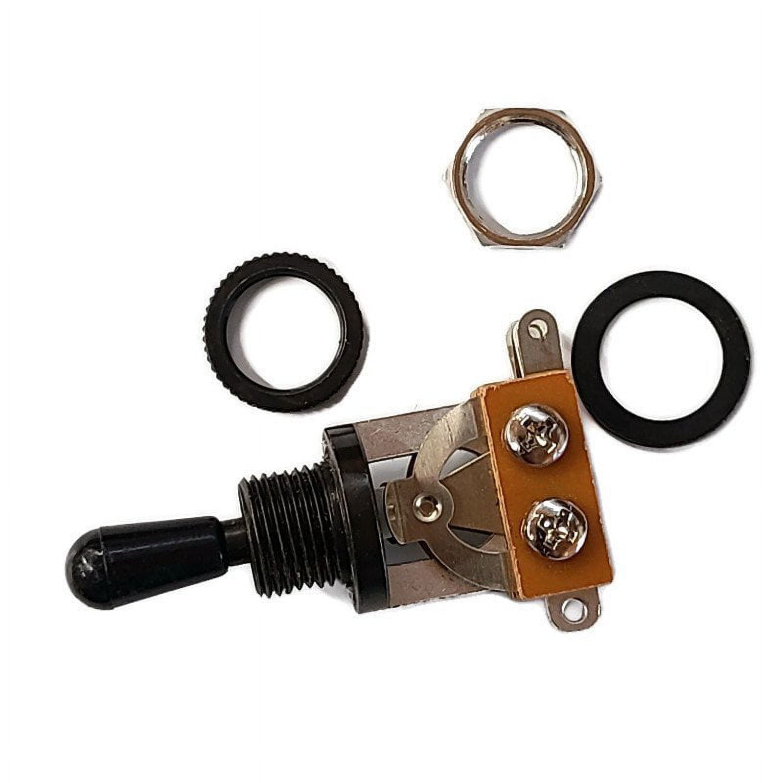 WD Guitar Toggle Switch Electric 3 Way Les Paul Black LP Metric Switch