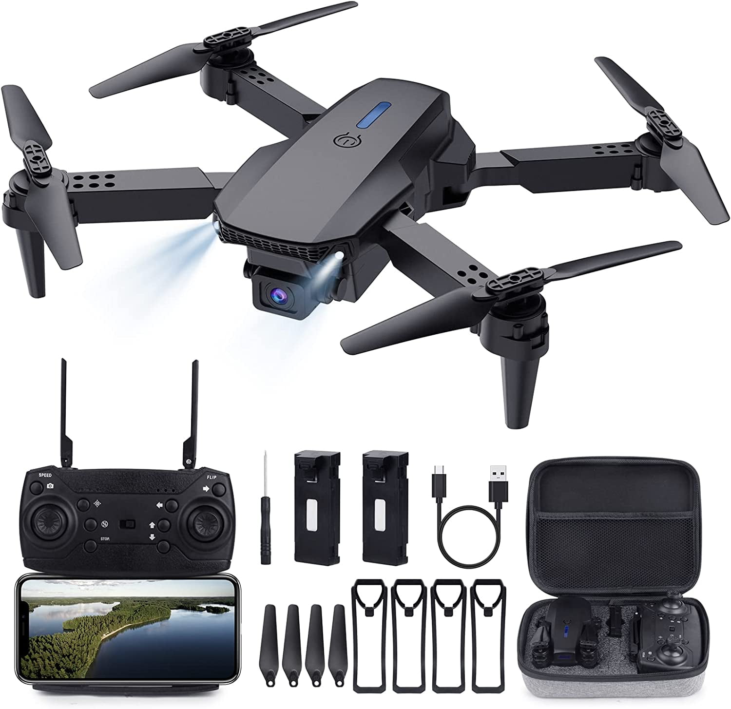 Protocol 6182-7RCHA WAL Director Foldable Drone with Live Streaming HD Camera 