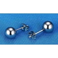thumbnail image 3 of Essentials 316 Stainless Steel Ball Stud Earrings - Women's Everyday Wear, 2 Sizes, 3 of 3