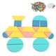 thumbnail image 5 of Juego de bloques de madera con formas geométricas, rompecabezas educativo, juguete de rompecabezas., 5 of 14