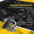 thumbnail image 4 of Engine Thermostat with Gasket 19301-PZA-305 19301PZA305, 4 of 5