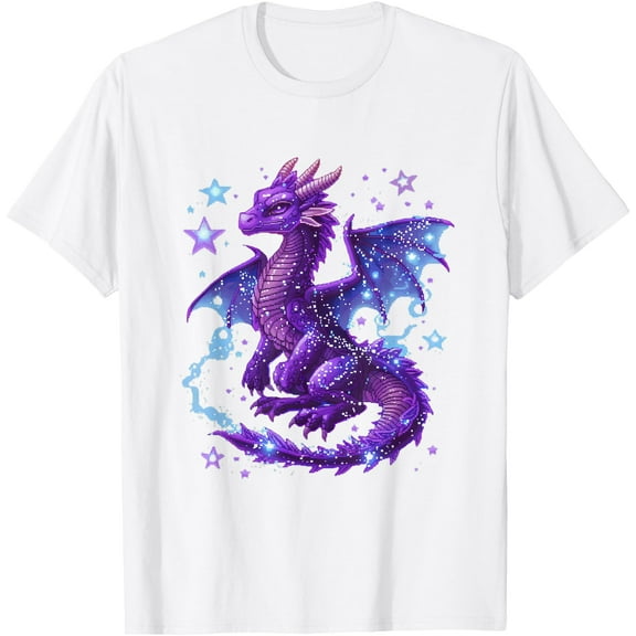 Mystical Purple Dragon Magical Creature Unisex T-Shirt for Men Women Kids Toddler