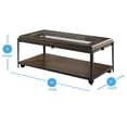 thumbnail image 4 of Steve Silver Co. Waco Table Basse en Bois Espresso avec Roulettes, Espresso, 4 of 4