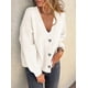 thumbnail image 4 of Cardigan Oversized de Punto Grueso PRETTYGARDEN Blanco Talla L, 4 of 7