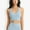 Light Blue, variant on Women's Halter Neck With Chest Pads All-In-One Sports Bra Color: Green Size: SMALL