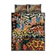 thumbnail image 2 of Juego de cama edredón con estampado de animales de África DT02, 2 of 5