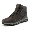 thumbnail image 1 of NORTIV 8 Bottes de Randonnée Imperméables pour Hommes, Randonnée en Plein Air, Mi-Hauteur, Randonnée Sac à Dos, Chaussures d'Alpinisme, Taille 9 Brun JS19005M, 1 of 4