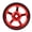 Red, variant on Litepro Folding Bike Easy Wheel with Smooth Bearing 1.8 in / 4.6 cm Aluminum Alloy Easywheel Red