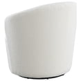 thumbnail image 6 of Joyce Upholstered Barrel Back Swivel Chair White, 6 of 11
