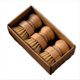 thumbnail image 1 of Mini Cepillo de Bambú Redondo para Platos (3 Piezas), Cepillo Estropajo Natural, Práctico Juego de Limpieza., 1 of 5