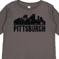 thumbnail image 4 of Inktastic Pittsburgh Skyline Grunge Boys or Girls Long Sleeve Toddler T-Shirt, 4 of 5