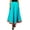 Turquoise, variant on Bimba Women Long Maxi Cotton Skirt A-Line Flaired Skirts With Drawstring Waist
