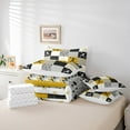 thumbnail image 6 of Castle Fairy Gamer Volleyball Girl 7 Pieces Bedding Comforter Set,Lattice Stripes Full Bedding Set Lightweight,Sport Theme Fitted Sheet Flat Sheet,Geometric Room Decor, 6 of 8