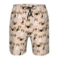 thumbnail image 4 of Kdxio Beagle Dog On Brown Pattern Mens Casual Shorts - Drawstring Summer Beach Sports Shorts for Men, 4 of 9
