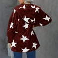 thumbnail image 5 of TIANZEN Casual Winter Jacket With Star Print Lined Warm Cozy Outerwear For Cold Weather Classic Jacket Jacket Embroide Jacket Women, 5 of 9
