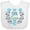 AA-White, variant on Inktastic My Opa Loves Me with Flowers and Hearts Boys or Girls Baby Bib