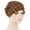Khaki, variant on Xysaqa Turbans Beanie Cap Headwraps for Women Rhinestone Pearl India Muslim Ruffle Chemo Hat Headwear Head Wraps (1PC)