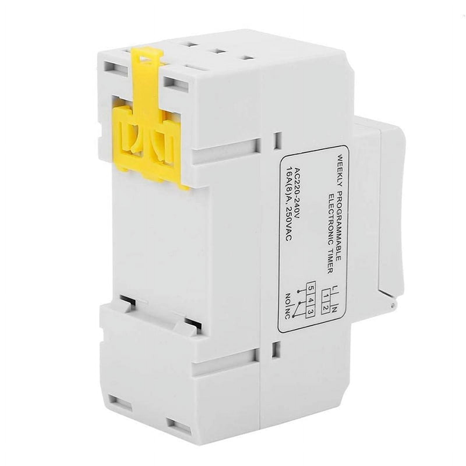 3X THC15A Digital Switch Programmable Electronic Time Control Switch Time Delay Switch DIN Rail AC220-240V