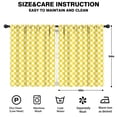 thumbnail image 2 of Blackout Kids Curtains,Yellow Checkerboard Childrens Insulated Curtains Set Of 2,Bedroom Essentials,Toddler Room Decor 42"x54"(106x137cm), 2 of 4