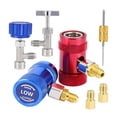 thumbnail image 4 of Kit Adaptador R1234yf Conectores de Ajuste Sólido de Alta Y Baja Presión Kit de Acoplamientos Fáciles de Usar Grifo de Lata Autosellante, 4 of 7