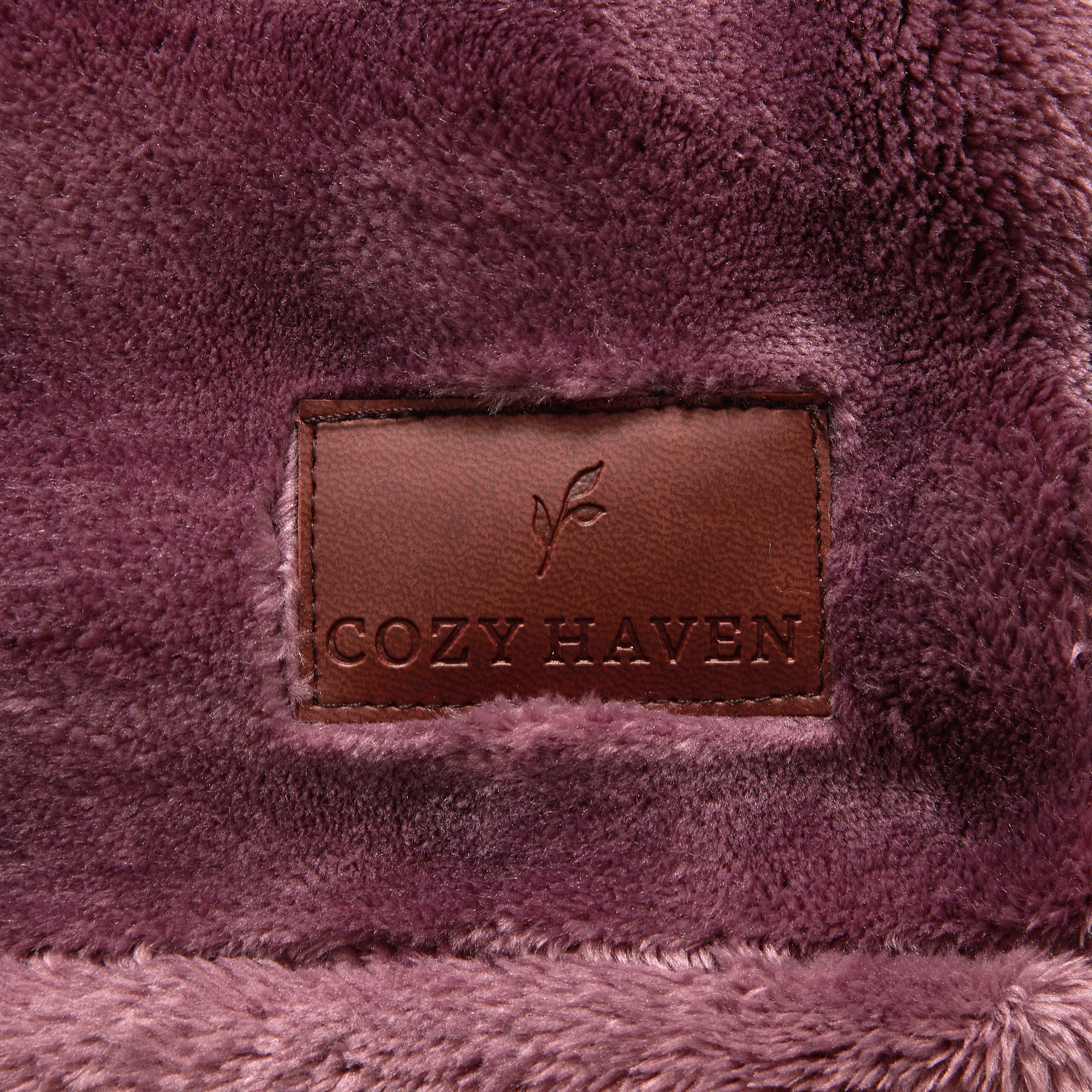 Cozy Haven Luxury Bubble Plush Oversized Couch Throw Blanket, Rose, 50 x 72 in