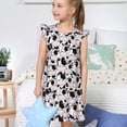 thumbnail image 4 of Fotbe Cute Animal with Cow Vestido de Dormir para Niñas de 3 a 10 Años, Mangas Cortas, Estilo Princesa, Pijama Camisón con Mangas Voladas-Small, 4 of 6