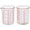 120 ML (4 Oz)-Pack of 2, variant on High Borosilicate Glass Measuring Cup-V-Shaped Spout,Glass Measuring Beaker for Kitchen or Restaurant, Easy to Read, 60 ML (2 Oz)-Pack of 2