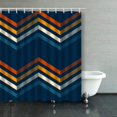 thumbnail image 1 of BSDHOME Color Zigzag Lines Seamless Pattern Print Shower Curtains Bathroom Curtain 66x72 Inch, 1 of 1