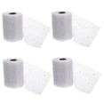 thumbnail image 5 of ORDDIART 4 Rolls White Flower Wrapping Ribbon Christmas Decorations Flat Seasonal Style Bouquet Packaging 16x6x0.04in, 5 of 8