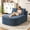 Blue, variant on BSHTI 67.5" Corduroy Oversized Sleeper Sofa, 46" Wide Seat Chaise Lounge with 2 Soft Pillows, Convertible Boneless Sofa Bed for Living Room, Deep Seat, Green, No Assembly Required