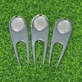 thumbnail image 6 of Washranp Golf Divot Repair Tool,Portable Golf Club Cleaner Fork Zinc Alloy Golf Divot Tool with Ball Position Marker Golf Turf Repair Fork, 6 of 7