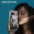 thumbnail image 6 of Magnetic for Google Pixel 8 Pro Case, [Fit for MagSafe] [Never Yellowing] [Military Grade Rugged Durable Protection] Back Slim Clear Wireless Charging Shockproof Premium Phone Case,Clear, 6 of 7