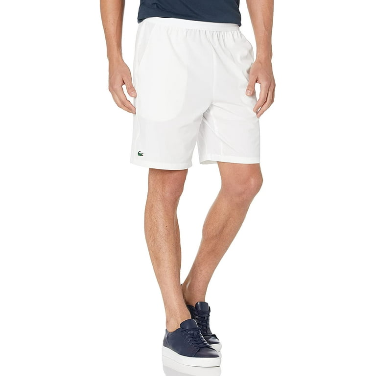 Lacoste Mens Tennis Stretch Taffeta Short X Large White Walmart