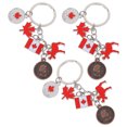thumbnail image 2 of 3 llaveros decorativos con la bandera canadiense, colgantes, originales, ideales como regalo para amigos, familiares o compañeros (B00026)., 2 of 7