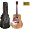 Oscar Schmidt OG2SMLH Acoustic Guitar - Spalted Maple w/Gigbag Left Handed, OG2SMLH BAG