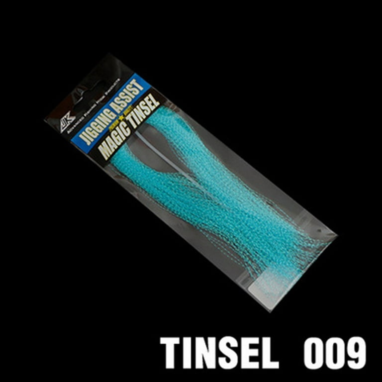 Glow Material UV Holographic Tinsel Twisted Fly Tying Crystal Jigs Hook  Assist