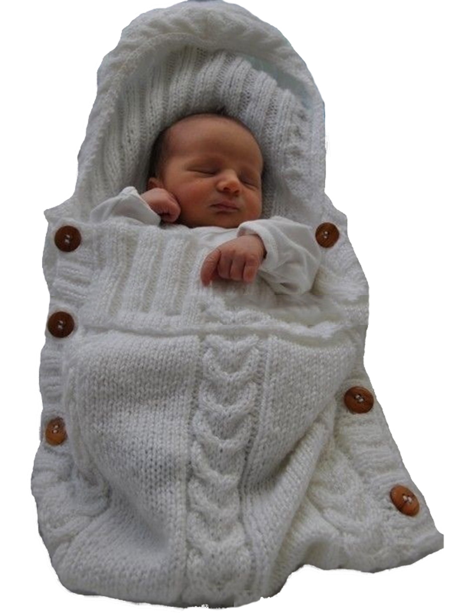 knitted pram sleeping bag