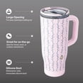 thumbnail image 3 of TAL 32oz Stainless Steel Skye Tumbler with Flip-Up Straw, Vine, 3 of 8