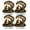 Brown-4PCS, variant on Yucurem Newborn Flat Christmas Scene Desktop Decoration, 2D Acrylic Tree of Life Ornament, Jesus Nativity Scene for Home Table Top Decor