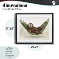 thumbnail image 4 of Stupell Industries Eclectic Sloth On The Hammock Black Framed Print Under Glass, 21 x 17, by George Dyachenko, 4 of 8