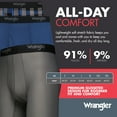 thumbnail image 6 of Wrangler Men's Breathable Mesh Boxer Briefs, 3 Pack, 6 of 8