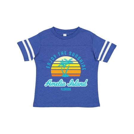 

Inktastic Summer Enjoy the Sunshine Amelia Island Florida in Blue Gift Toddler Boy or Toddler Girl T-Shirt