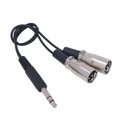 thumbnail image 2 of 6.35mm Male To XLR Male Cable, Safe Lower Distortion Anti Signal Loss Audio Splitter Cable  For Microphone, 2 of 8