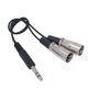 thumbnail image 3 of Cable divisor macho XLR de 30 cm y 6,35 mm para interconexión de audio Cable divisor de audio Cable de conexión de audio creado con maestría, 3 of 9